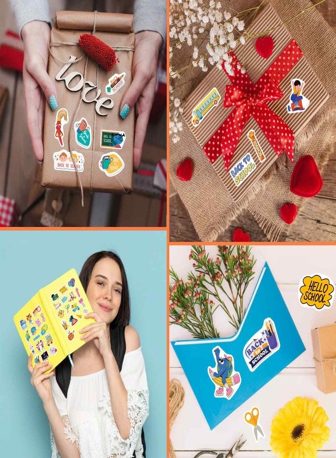 DUJAA Welcome Back to School Stickers, 387PCS First Day of School Party Favors Decorations, Happy Back to School Labels, Motivational Stickers for Kids Teacher Reward School Classroom Supplies Gifts - Image 5